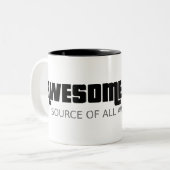 Awesomesource-Mok Tweekleurige Koffiemok (Voorkant links)