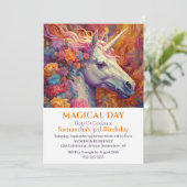 AWESOMOME UNICORN 3e Invitation anniversaire (Debout devant)
