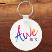 Awetistic Pride Vrouw Autism Awareness Spectrum Sleutelhanger (Voorkant)