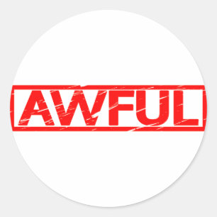 Awful Stamp Ronde Sticker