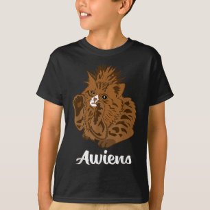 Awiens Cat Meme voor Mannen Vrouwen Meisjes Kinder T-shirt