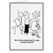 Awkward-leeftijd voor een man. (Voorkant)