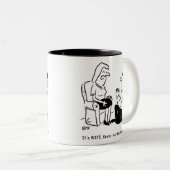 Awkward Marriage Voorstel Tweekleurige Koffiemok (Voorkant rechts)