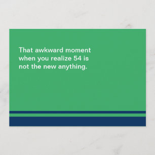 Awkward Moment Birthday Card - elk jaar 50 jaar Kaart