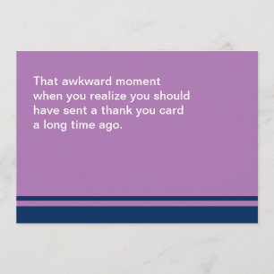 Awkward Moment Card Hartelijk dank Bedankkaart