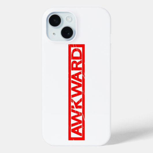 Awkward Stamp Case-Mate iPhone Case (Achterkant)