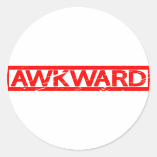 Awkward Stamp Ronde Sticker
