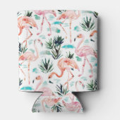 AWKWARRD Waterverf roze flamingo Blikjeskoeler (Achterkant)