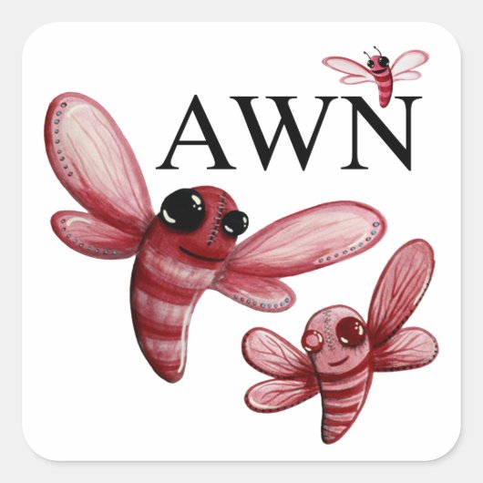 AWN Classic Logo Stickers (Voorkant)