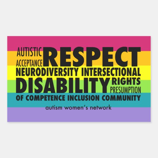 AWN Rainbow Pride Sticker (Voorkant)