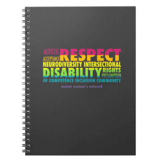 AWN Rainbow Word Cloud-laptop Notitieboek