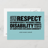 AWN Word Cloud Briefkaart (Voorkant / Achterkant)