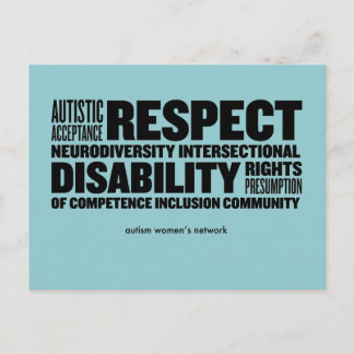 AWN Word Cloud Briefkaart