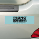 AWN Word Cloud Bumpersticker (Op auto)