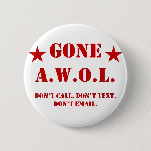 AWOL RONDE BUTTON 5,7 CM (Voorkant)