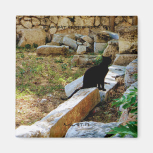 aWorld2Celebrate: Black Cat Appreciation Day Magneet