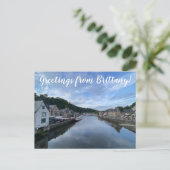 aWorld2Celebrate: Groeten uit Bretagne! Briefkaart (Staand voorkant)