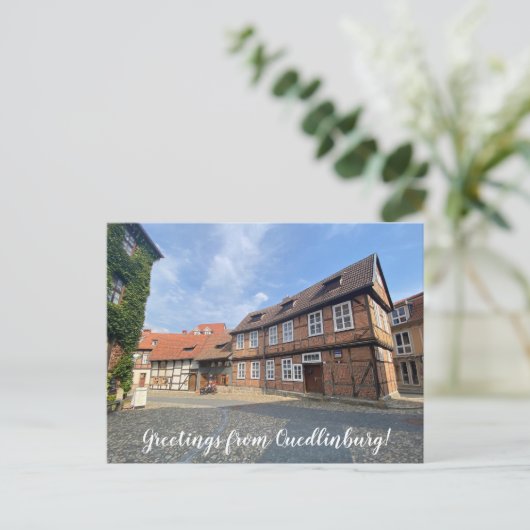 aWorld2Celebrate: Groeten uit Quedlinburg! Briefkaart (Staand voorkant)