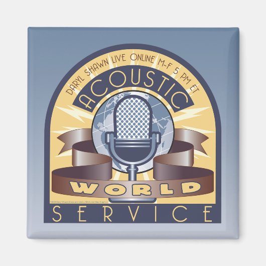 AWS 2-inch Square Magnet Magneet (Voorkant)