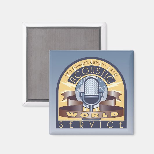 AWS 2 pouces - Magnet Carré (Recto/Verso)