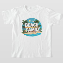 Awsome Coloured Beach Familie Kinder T-shirt