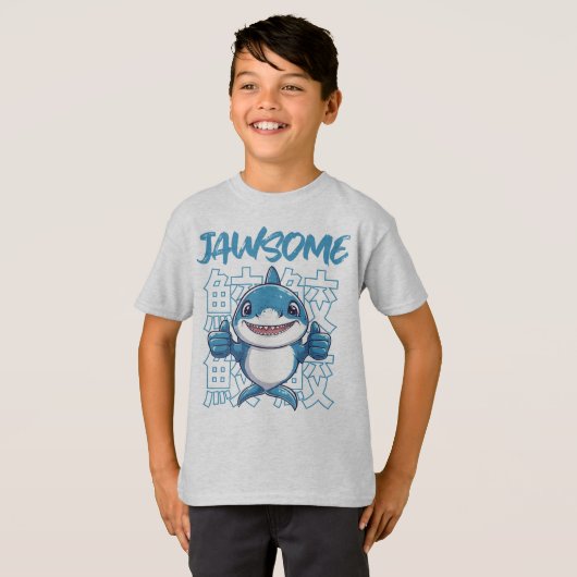 Awsome Jawsome T-shirt (Voorkant volledig)
