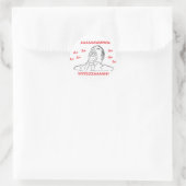 AWW JA A+ RONDE STICKER (Tas)