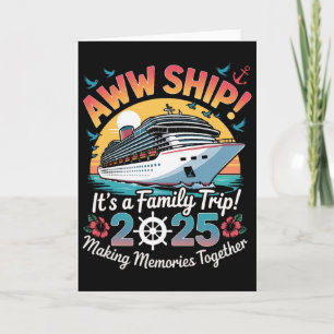 Aww Ship Familie Cruise 2025 Vakantie Trip Kaart