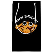 Aww Shucks Funny Oyster Pun Dark BG Klein Cadeauzakje (Voorkant)