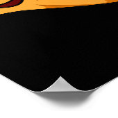 Aww Shucks Funny Oyster Pun Dark BG Poster (Hoek)