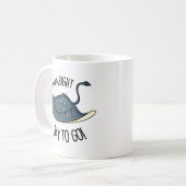 Awww-right Ray To Go Grappige Stingray Pun Koffiemok (Voorkant links)