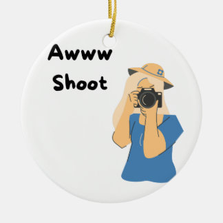 Awww Shoot met een fotograaf die een Afbeelding ne Keramisch Ornament