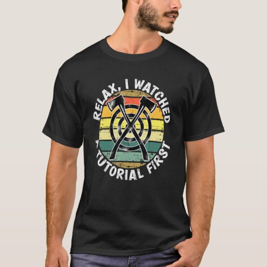 Ax die Lumberjack Watch Tutorials eerst gooit T-shirt (Voorkant)