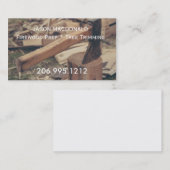 Ax en Visitekaartje hout (Voorkant / Achterkant)