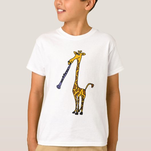 AX-Giraffe De Clarinet afspelen T-shirt (Voorkant)