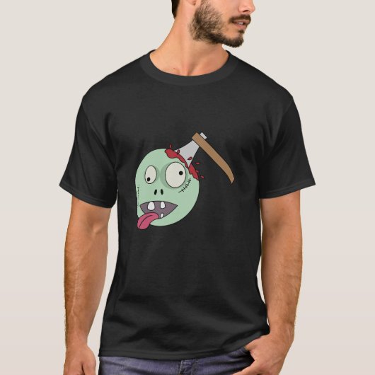 Ax in het hoofd van Zombie T-shirt (Voorkant)