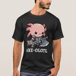 Ax Olotl Warrior Axolotl Mexicaanse Salamander Ax  T-shirt