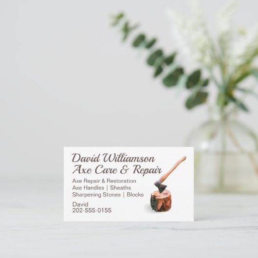 Ax-reparatievoorzieningen Visitekaartje (Staand voorkant)