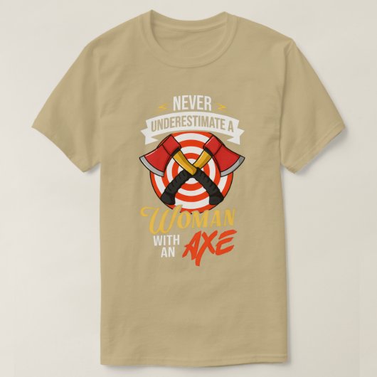 Ax Throing Competition Game Thrower 1 T-shirt (Design voorkant)