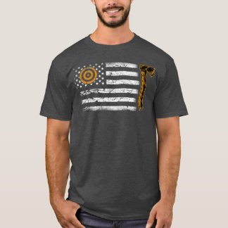 Ax Thrower Gifts American Flag Hatchet Funny Ax T-shirt