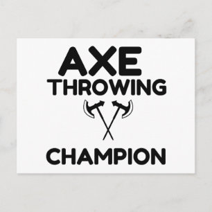 AX THROWING CHAMPION BRIEFKAART