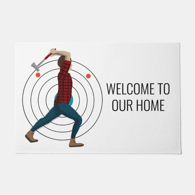 Ax Throwing Deurmat (Voorkant)