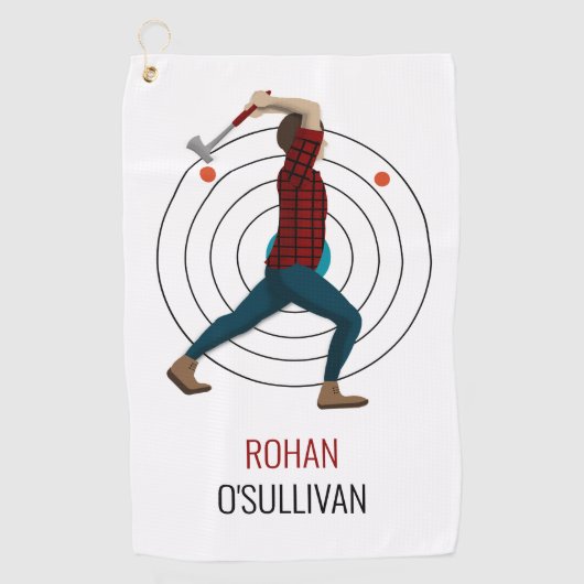 Ax Throwing Golfhanddoek (Voorkant)