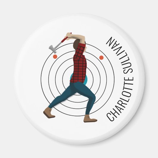 Ax Throwing Magneet (Voorkant)