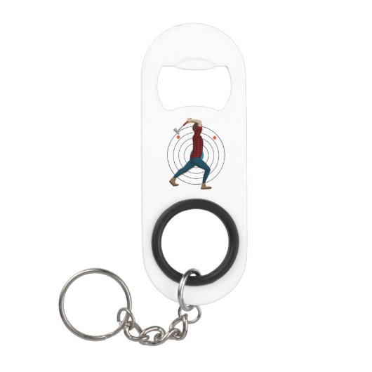 Ax Throwing Mini Flessenopener (Voorkant)