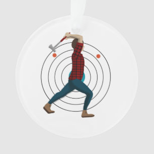 Ax Throwing Ornament