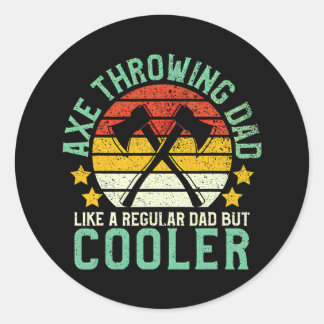  Ax Throwing Pap Vaderdag Ronde Sticker