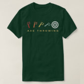 Ax Throwing Target Retro  T-shirt (Design voorkant)