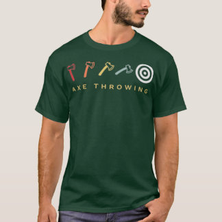 Ax Throwing Target Retro  T-shirt