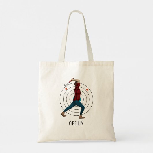 Ax Throwing Tote Bag (Achterkant)